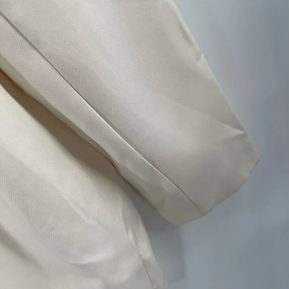 STEVE MADDEN Blazer Extra Large NWT Double Breasted Pristine Ivory Classic Work